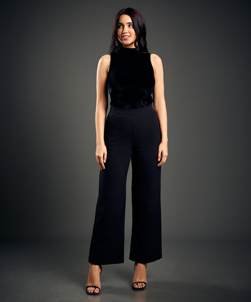 Flared Out Formal Black Pant